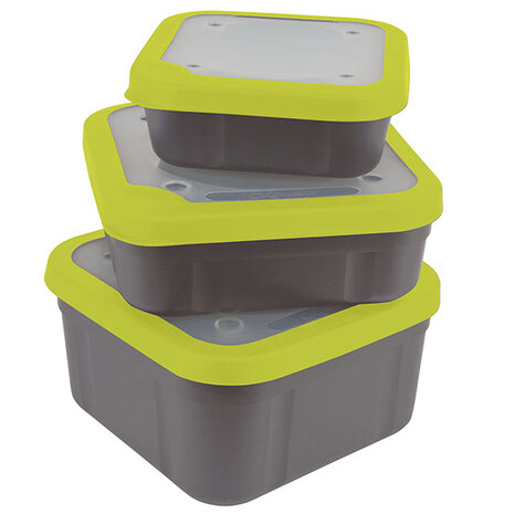 Matrix - Aasbox Bait Boxes Grey/Lime - Matrix