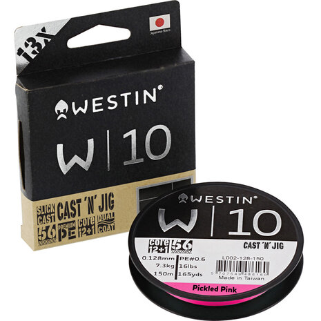 Westin - Lijn gevlochten W10 13 Braid Cast &#039;N Jig Line Pickled Pink 110m - Westin