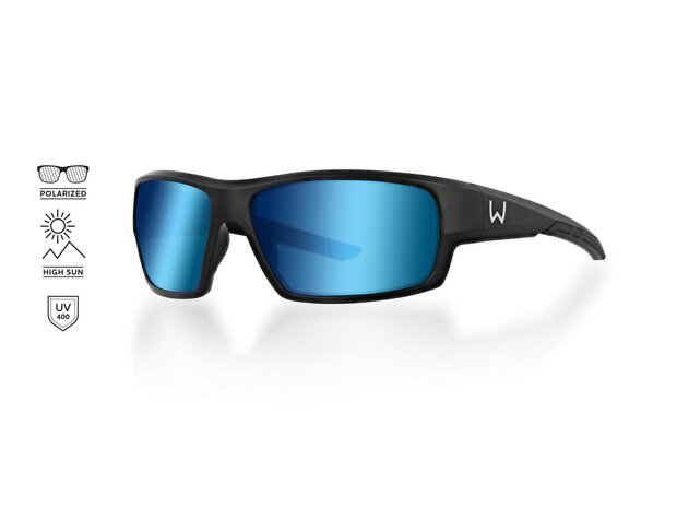 Westin - Sunglasses W6 Sport 10 Matte Black / LB Smoke / LM Blue AR Blue - Westin